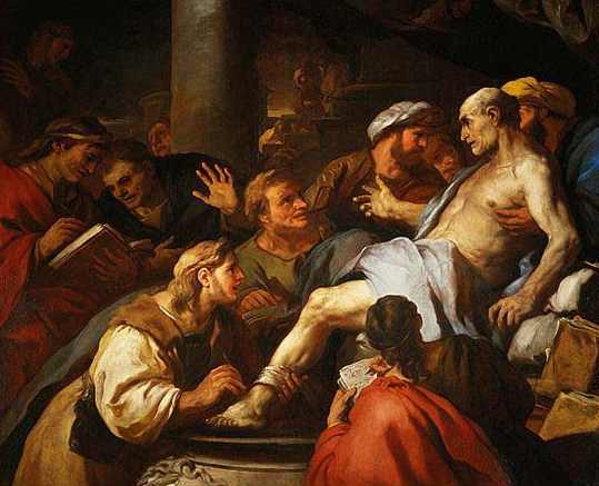 Death of Seneca, 65 CE,  by Luca Giordano (1632-1705) Musee du Louvre, Paris